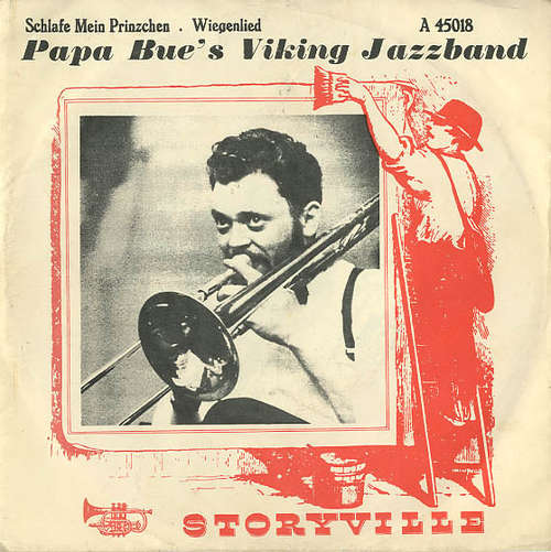 Cover Papa Bue's Viking Jazzband* - Schlafe Mein Prinzchen / Wiegenlied (7, Single, Red) Schallplatten Ankauf