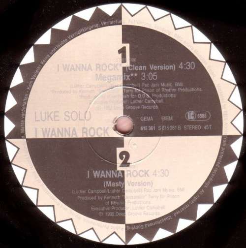 Cover Luke - I Wanna Rock (12, Maxi) Schallplatten Ankauf