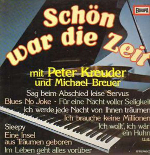 Cover Peter Kreuder, Michael Breuer - Schön war die Zeit (S24) (12) Schallplatten Ankauf