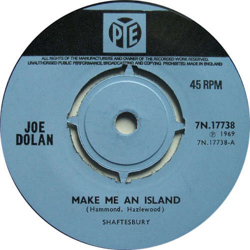 Cover Joe Dolan - Make Me An Island (7, Single, Pus) Schallplatten Ankauf