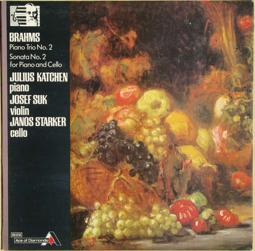 Cover Johannes Brahms - Julius Katchen, Josef Suk, Janos Starker - Pianos Trios Nos.1 &3 (LP, RE) Schallplatten Ankauf