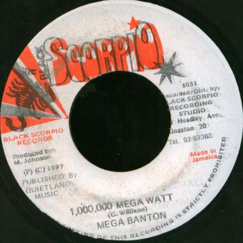 Cover Mega Banton - 1,000,000 Mega Watt (7) Schallplatten Ankauf