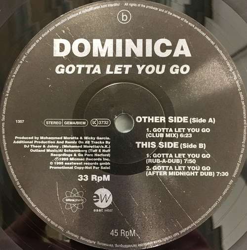 Cover Dominica (2) - Gotta Let You Go (12, Promo) Schallplatten Ankauf