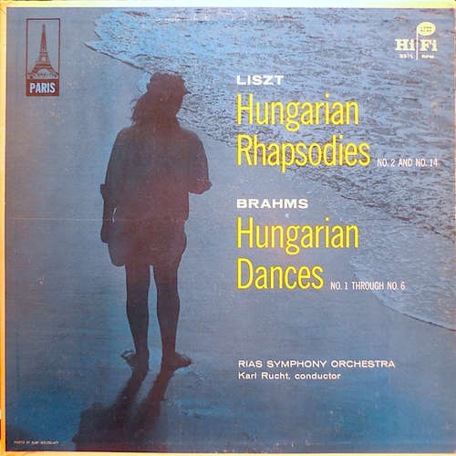 Cover Liszt*, Brahms*, RIAS Symphony Orchestra*, Karl Rucht - Hungarian Rhapsodies No. 2 And No. 14 / Hungarian Dances No. 1 Through No. 6 (LP) Schallplatten Ankauf