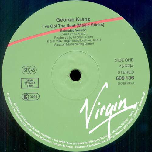Cover George Kranz - I've Got The Beat  (Magic Sticks) (12) Schallplatten Ankauf