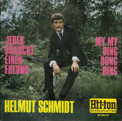 Cover Helmut Schmidt (2) - Jeder Braucht Einen Freund (7, Single) Schallplatten Ankauf