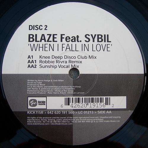 Cover Blaze Feat. Sybil - When I Fall In Love (Disc 2) (12) Schallplatten Ankauf