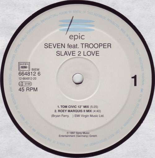 Cover Seven (16) feat. Trooper* - Slave 2 Love (12) Schallplatten Ankauf