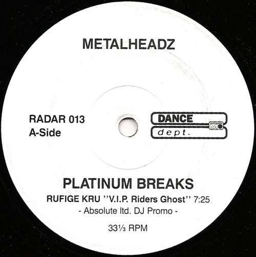 Cover Rufige Kru / Doc Scott - Metalheadz - Platinum Breaks (12, Ltd, Promo) Schallplatten Ankauf