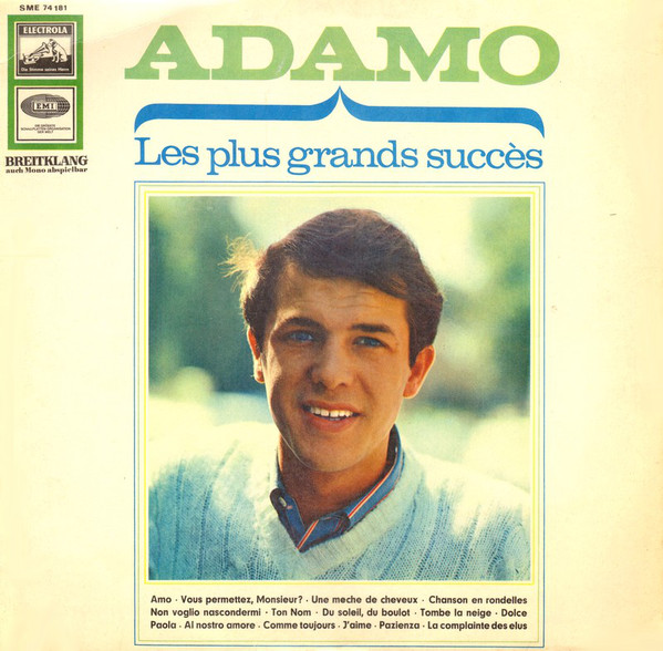 Cover Adamo - Les Plus Grands Succès (LP, Comp) Schallplatten Ankauf