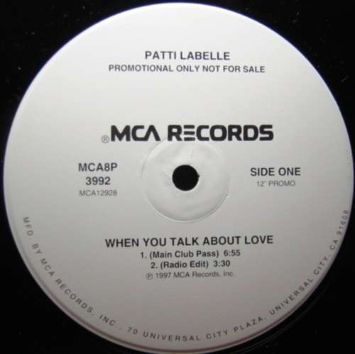 Cover Patti LaBelle - When You Talk About Love (12, Promo) Schallplatten Ankauf