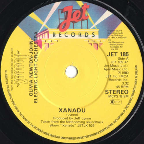 Cover Olivia Newton-John / Electric Light Orchestra - Xanadu (7, Single, Com) Schallplatten Ankauf