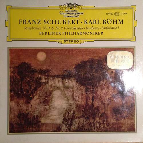 Cover Franz Schubert • Karl Böhm, Berliner Philharmoniker - Symphonien Nr. 5 & Nr. 8 (Unvollendete · Inachevée · Unfinished) (LP, RP) Schallplatten Ankauf