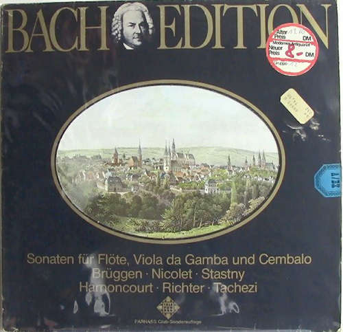 Cover Bach* - Brüggen* • Nicolet* • Stastny* • Harnoncourt* • Richter* • Tachezi* - Sonaten Für Flöte, Viola Da Gamba Und Cembalo (LP, Club) Schallplatten Ankauf