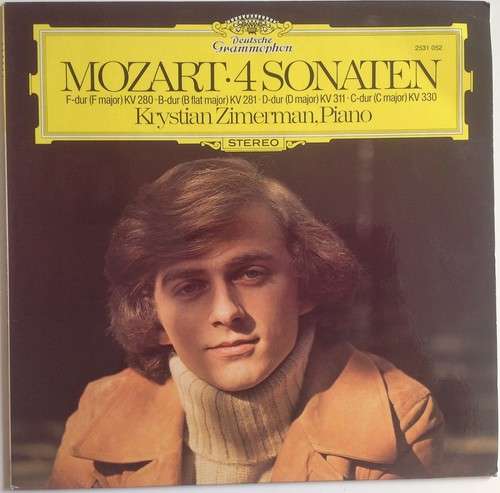 Cover Mozart* • Krystian Zimerman - 4 Sonaten: F-dur Kv 280 · B-dur Kv 281 · D-dur Kv 311 · C-dur Kv 330 (LP) Schallplatten Ankauf