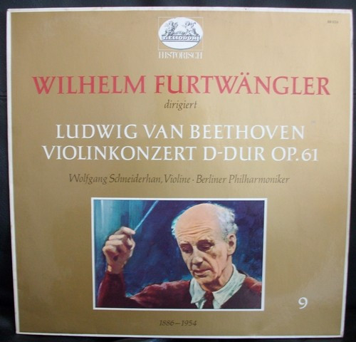 Cover Beethoven* - Wolfgang Schneiderhan, Wilhelm Furtwängler, Berliner Philharmoniker - Violinkonzert In D-Dur (LP, Mono, RP) Schallplatten Ankauf
