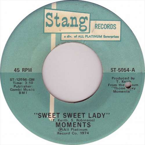 Cover Moments* - Sweet Sweet Lady / The Next Time I See You (7, Single) Schallplatten Ankauf