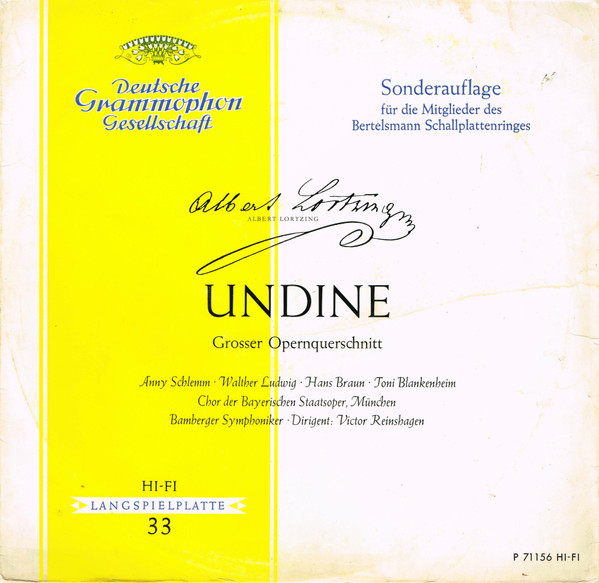Bild Albert Lortzing - Undine - Querschnitt In Deutscher Sprache (LP, S/Edition) Schallplatten Ankauf