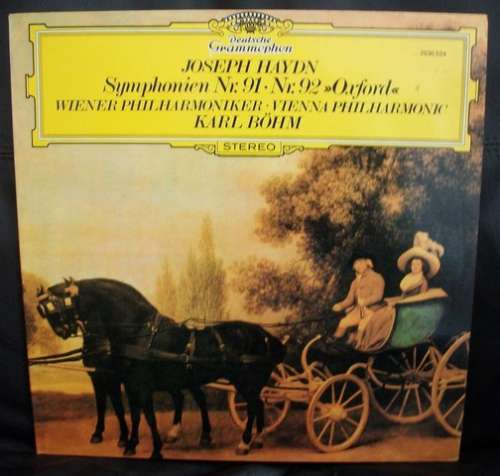 Cover Joseph Haydn, Wiener Philharmoniker, Karl Böhm - Symphonien Nr.91 / Nr.92 >>Oxford<< (LP) Schallplatten Ankauf