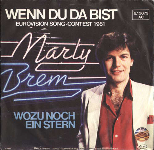Cover Marty Brem - Wenn Du Da Bist (7, Single) Schallplatten Ankauf