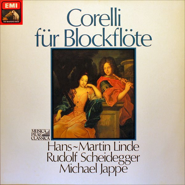 Cover Corelli* - Hans-Martin Linde, Rudolf Scheidegger, Michael Jappe - Corelli Für Blockflöte (LP, Album) Schallplatten Ankauf