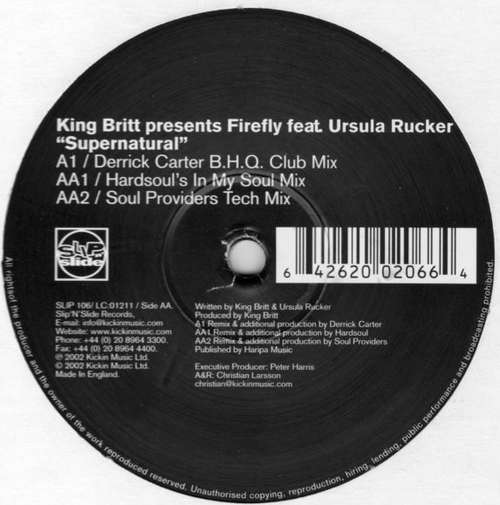 Cover King Britt Presents Firefly Feat. Ursula Rucker - Supernatural (12) Schallplatten Ankauf