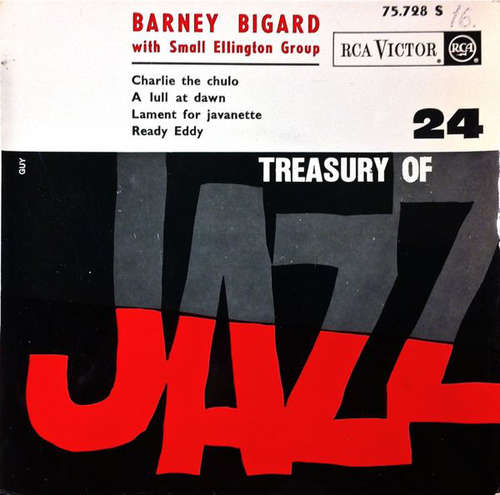 Cover Barney Bigard - Barney Bigard With Small Ellington Group (Treasury Of Jazz 24) (7, EP) Schallplatten Ankauf