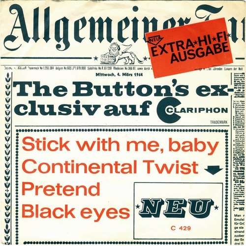 Bild The Button's* - Stick With Me Baby (7, EP) Schallplatten Ankauf