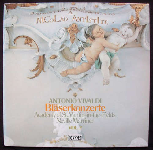 Cover Antonio Vivaldi - The Academy Of St. Martin-in-the-Fields, Sir Neville Marriner - Bläserkonzerte - Vol. 2 (LP, Club) Schallplatten Ankauf
