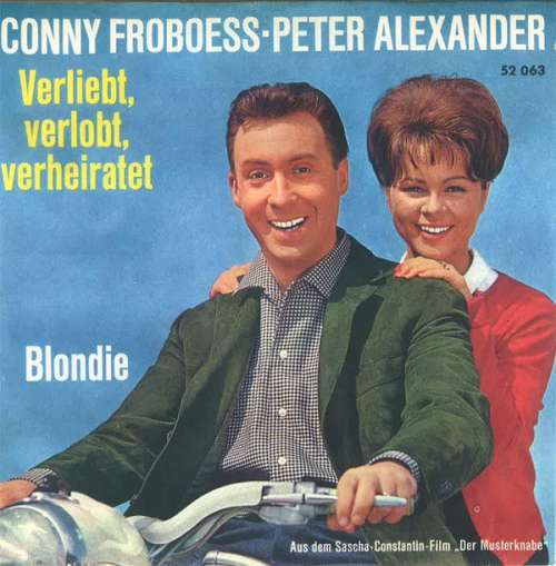 Cover Conny Froboess - Peter Alexander - Verliebt, Verlobt, Verheiratet (7, Single) Schallplatten Ankauf