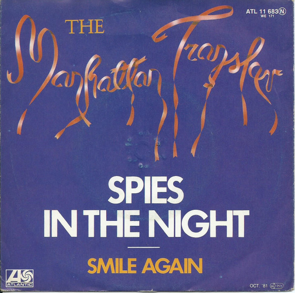 Cover The Manhattan Transfer - Spies In The Night (7, Single, Lar) Schallplatten Ankauf