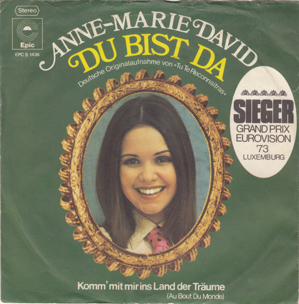 Cover Anne-Marie David - Du Bist Da (7, Single, Dif) Schallplatten Ankauf
