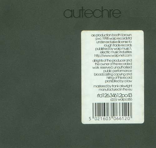 Cover Autechre - LP5 (CD, Album) Schallplatten Ankauf