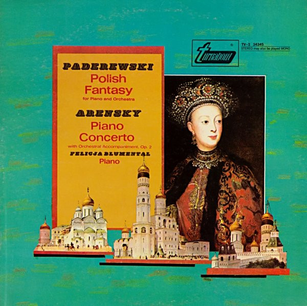 Cover Felicja Blumental - Paderewski* / Arensky* - Polish Fantasy / Piano Concerto (LP) Schallplatten Ankauf