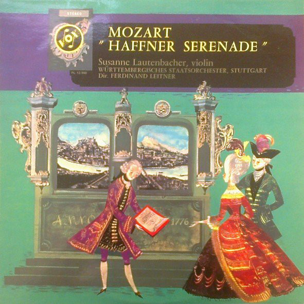 Cover Mozart* - Violin: Susanne Lautenbacher, Württemberg State Orchestra, Stuttgart* , Dir. Ferdinand Leitner - Haffner Serenade (LP, Album) Schallplatten Ankauf