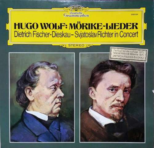 Cover Hugo Wolf : Dietrich Fischer-Dieskau - Sviatoslav Richter - Mörike-Lieder (LP) Schallplatten Ankauf