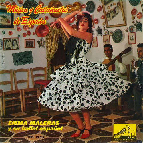 Cover Emma Maleras Y Su Ballet Español - Música Y Castañuelas De España (7, EP) Schallplatten Ankauf