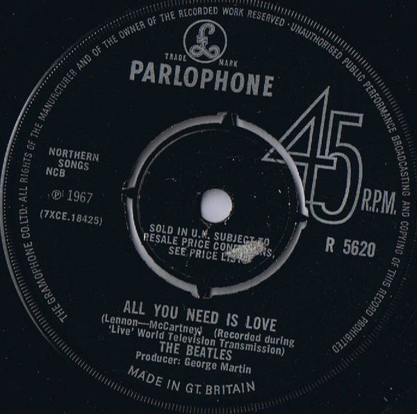 Cover The Beatles - All You Need Is Love (7, Single) Schallplatten Ankauf