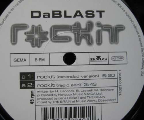 Cover Da Blast - Rock It (12) Schallplatten Ankauf