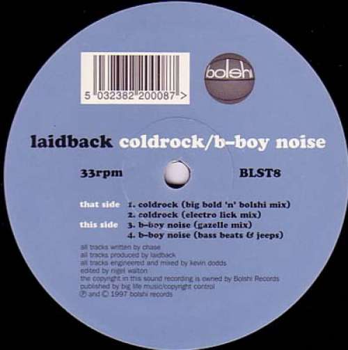Cover Laidback - Coldrock / B-Boy Noise (12) Schallplatten Ankauf