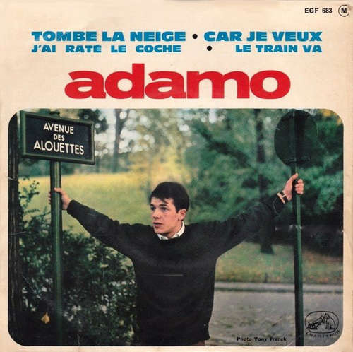 Cover Adamo - Tombe La Neige (7, EP) Schallplatten Ankauf