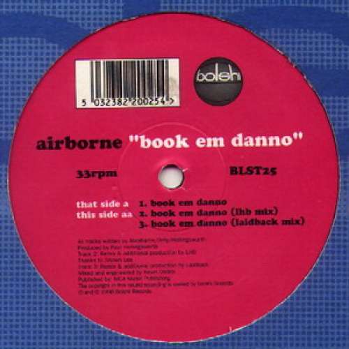 Cover Airborne (2) - Book Em Danno (12) Schallplatten Ankauf