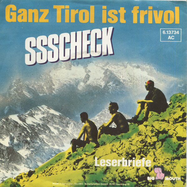 Cover Ssscheck - Ganz Tirol Ist Frivol (7, Single, Promo) Schallplatten Ankauf