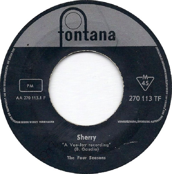 Cover The 4 Seasons* - Sherry / I've Cried Before (7, Single) Schallplatten Ankauf