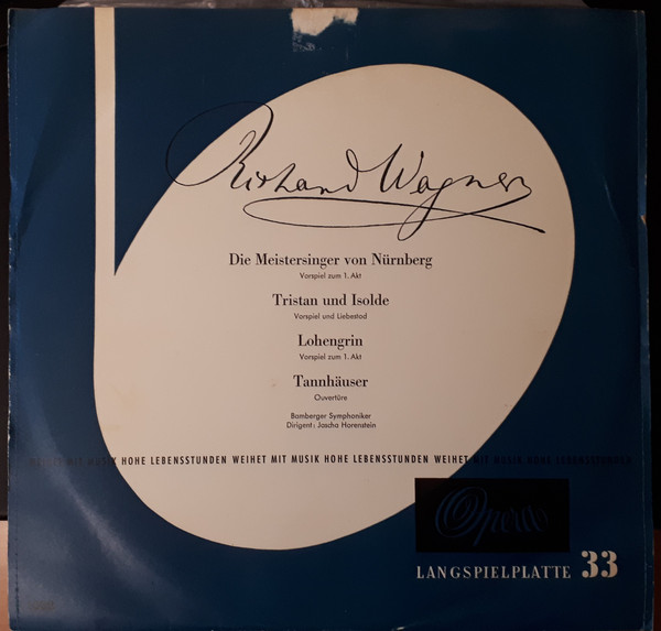 Cover Richard Wagner, Bamberger Symphoniker, Jascha Horenstein - Richard Wagner (LP) Schallplatten Ankauf