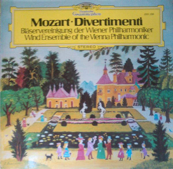 Cover Mozart* - Bläservereinigung Der Wiener Philharmoniker - Divertimenti (LP) Schallplatten Ankauf