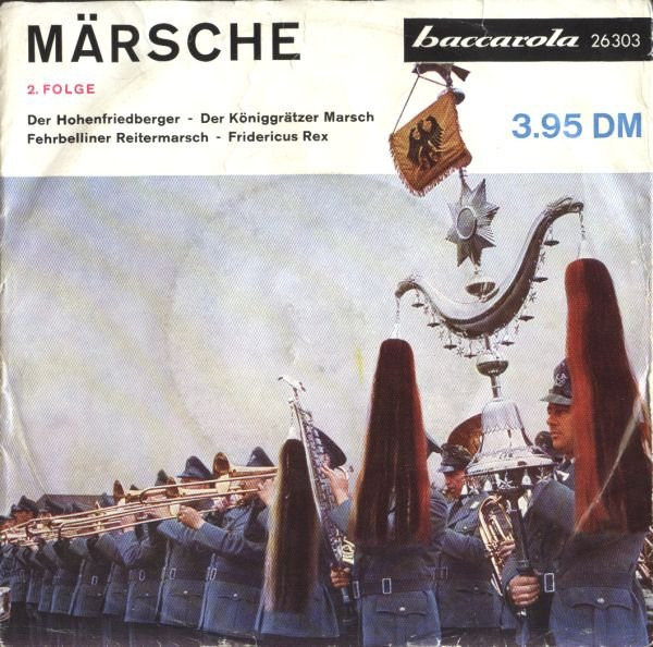 Cover Fred Reiske Mit Seinem Großen Blasorchester - Märsche, 2.Folge (7, EP) Schallplatten Ankauf