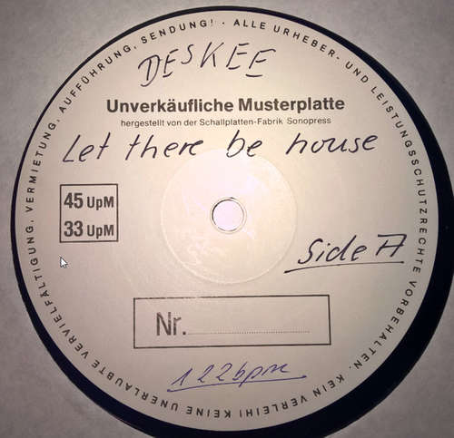 Cover Deskee - Let There Be House (12, TP) Schallplatten Ankauf