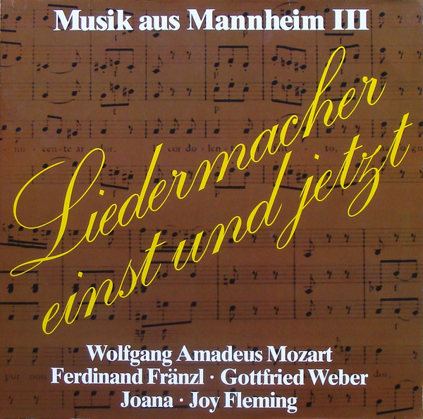Cover Various - Musik Aus Mannheim III - Liedermacher Einst Und Jetzt (2xLP, Comp) Schallplatten Ankauf