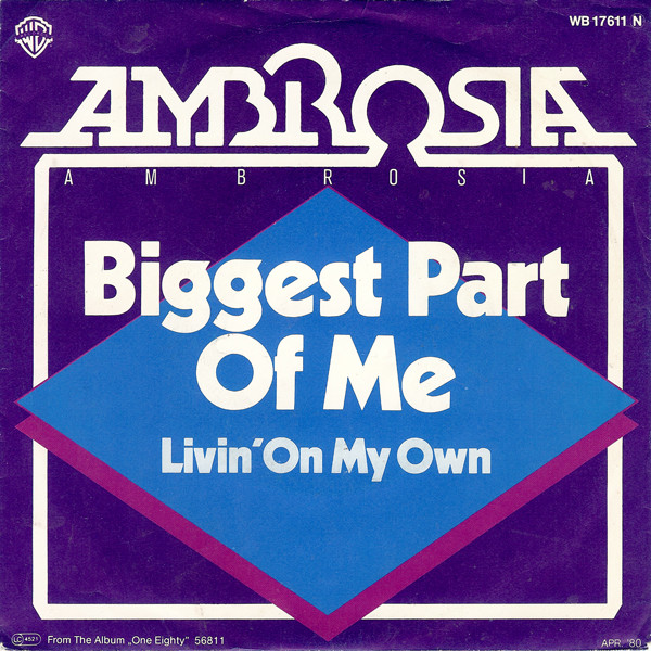 Cover Ambrosia (2) - Biggest Part Of Me  (7, Single) Schallplatten Ankauf